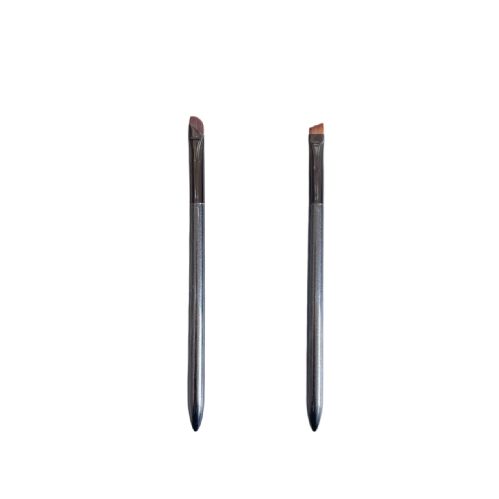 Angled Detail Brush Pair (Metallic Handle)