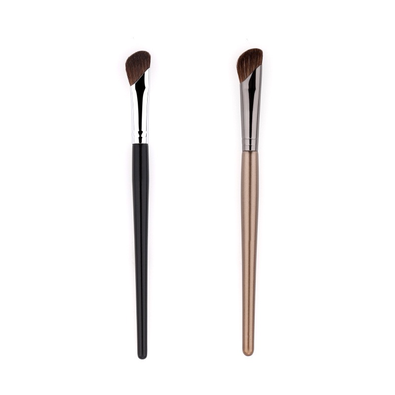 Angled Contour Brush Pair (Black & Rose Gold)