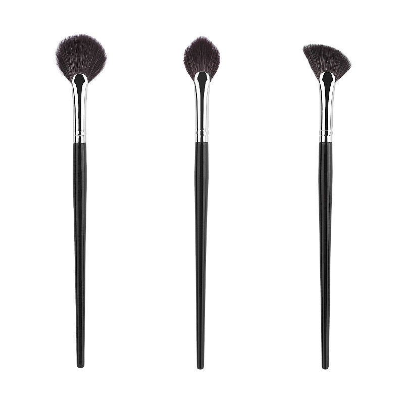 3-Piece Fan & Highlight Brush Set