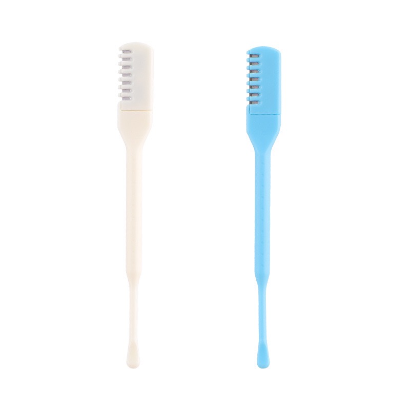Eyebrow Razor Pair (White & Blue)