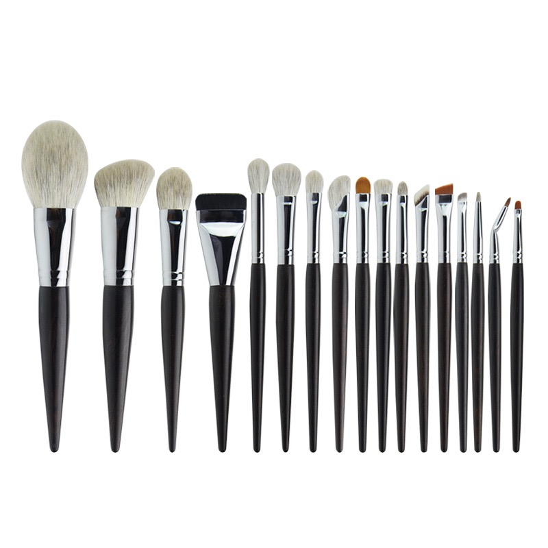 Professional Black Handle Full Brush Set (18 pcs)