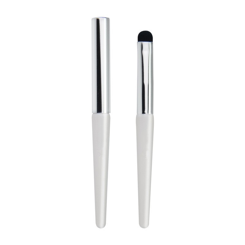 White Handle Lip Brush with Cap