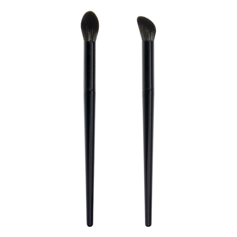 Black Oval & Angled Eye Brush Pair