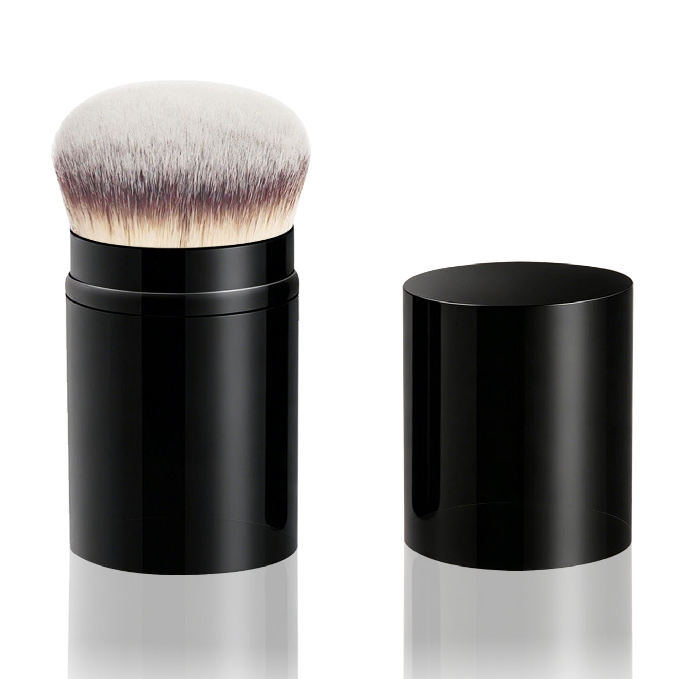 Retractable Kabuki Powder Brush with Cap