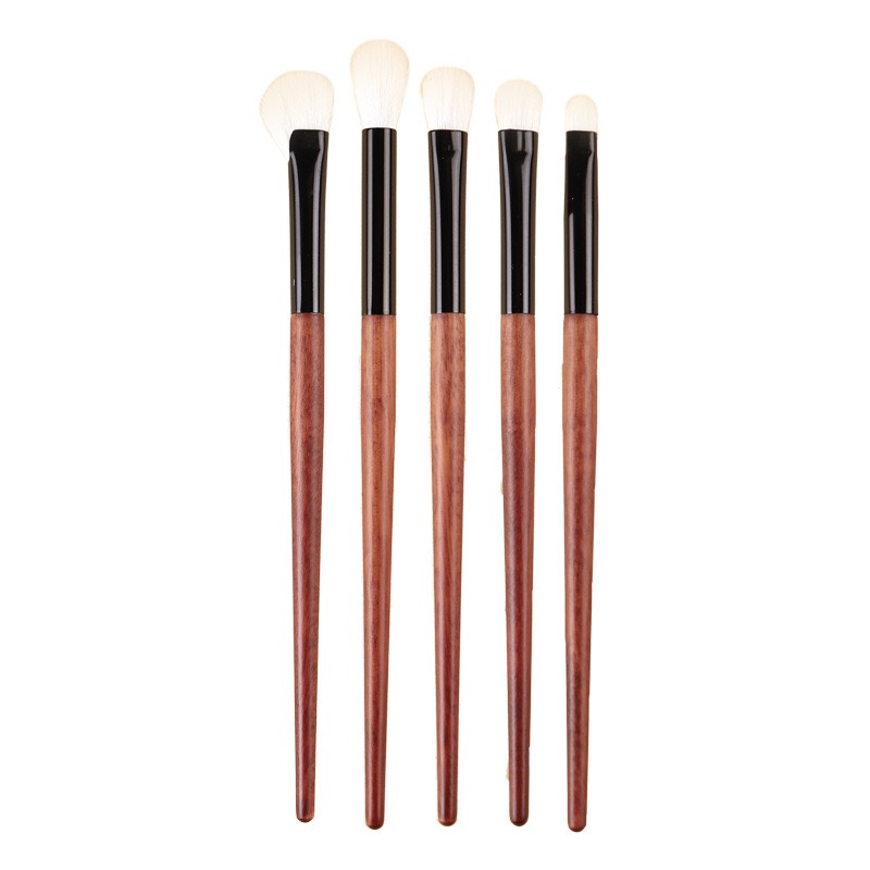 5-Piece Wood Handle Eye Brush Set