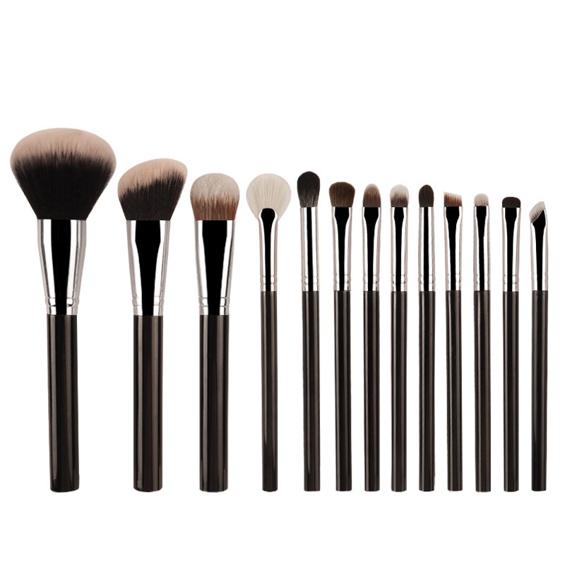 Black Handle Professional Brush Set (14 pcs)