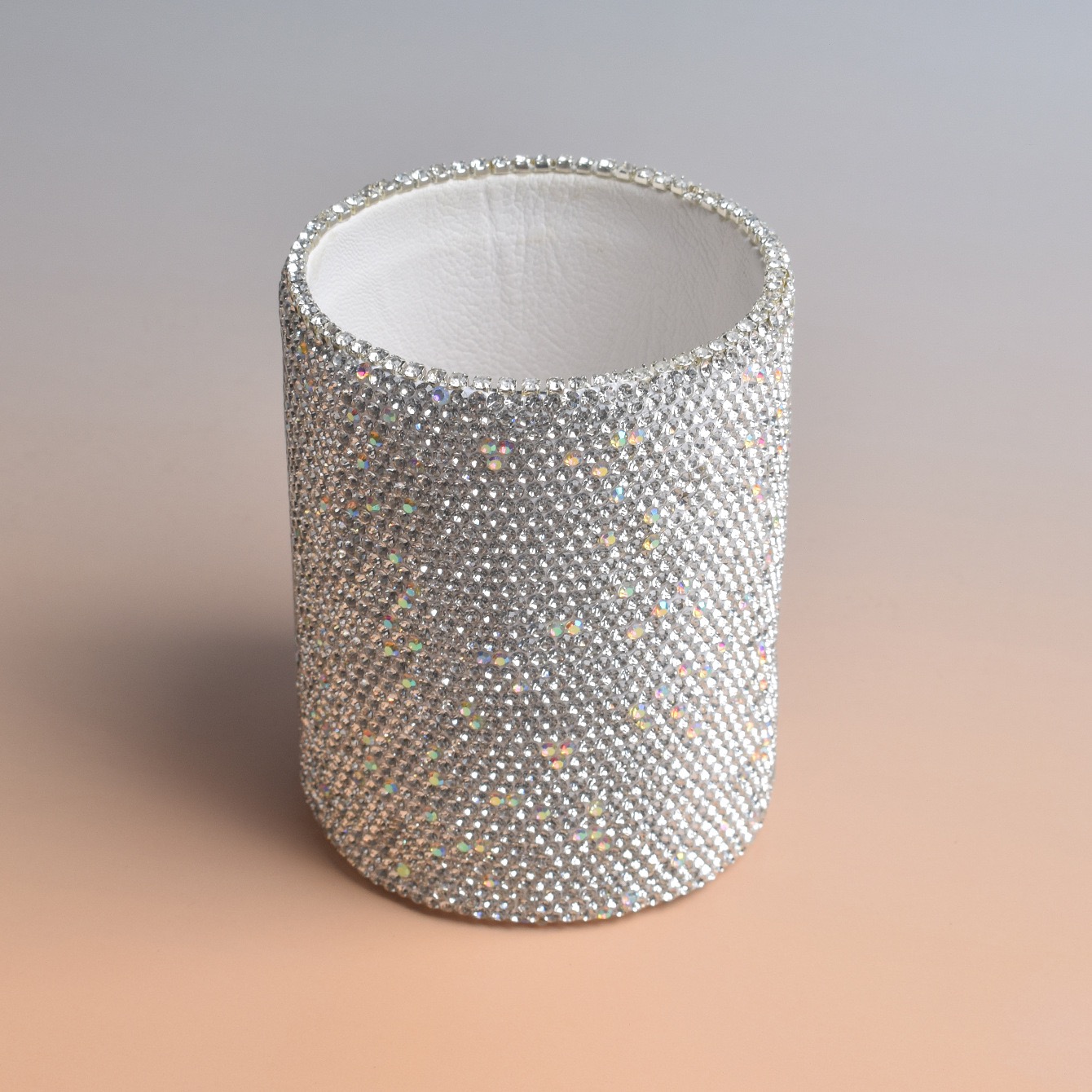 Rhinestone Crystal Brush Holder Cup