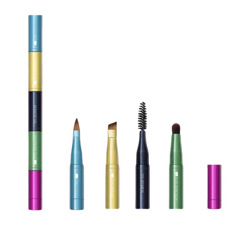 Multi-Color Dual-Ended Makeup Tool Set (Lip/Eye/Brow)