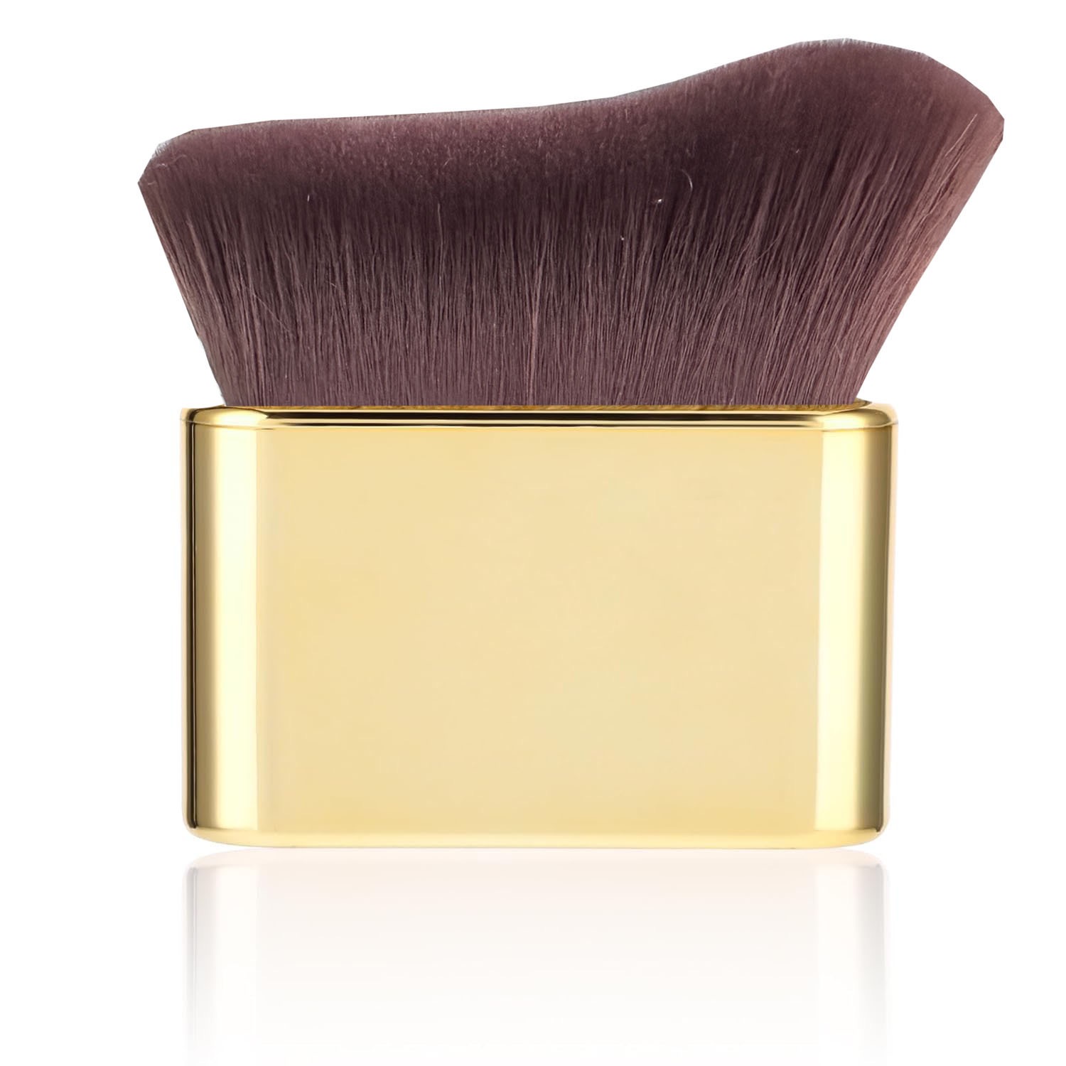 Wave Contour Brush (Mauve Bristles, Gold Base)