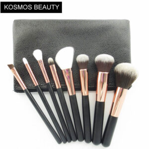 K10068 8 Piece Rose Gold Makeup Brush Set