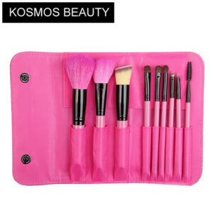 K10074 9 Piece Rosy Makeup Brush Set