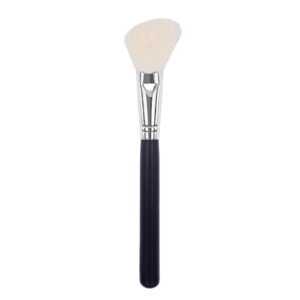 K1041 custom cosmetic brushes chrome plated brass 12 x 14 x 45 ferrule ZGF goat hair angular blush brush