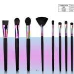 12 piece iridescent makeup brush set