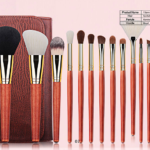 15 piece sandal burlywood makeup brush set