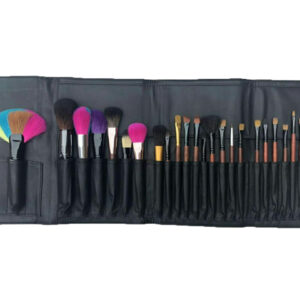 K30043 26 piece makeup brush set in a cosmetic pouch