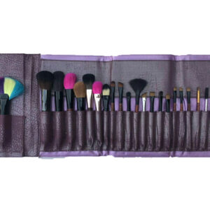 K30044 24 piece makeup brush set in a cosmetic pouch