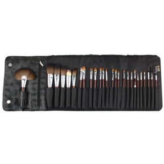 K30049 26 piece makeup brush set in a pouch