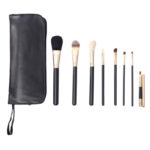 K30051 8 pieces makeup brush set in a portable bag