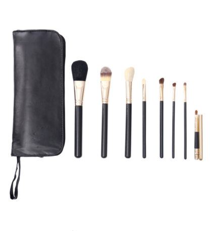 K30051 8 pieces makeup brush set in a portable bag